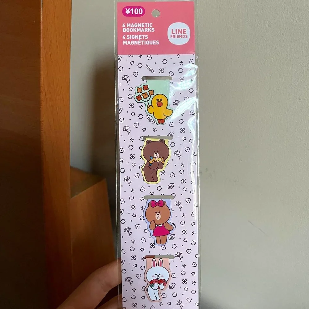 NWT Line Friends Magnetic Bookmarks